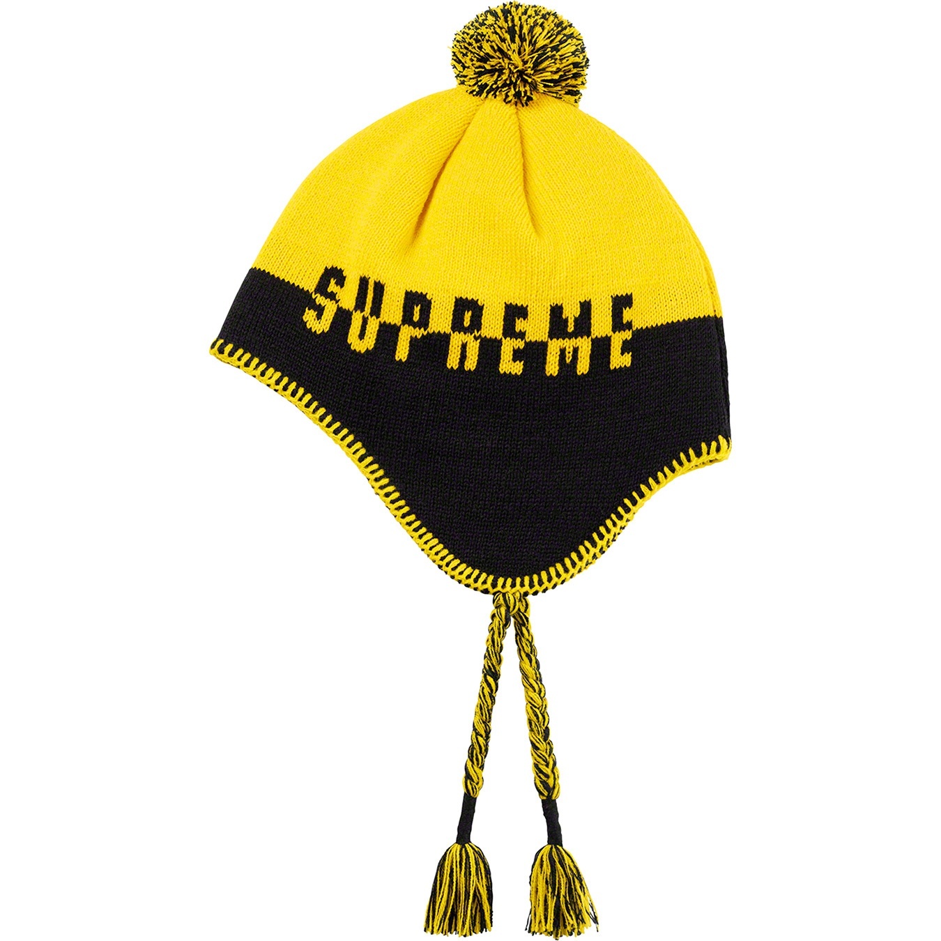 Split Logo Earflap Beanie view 3